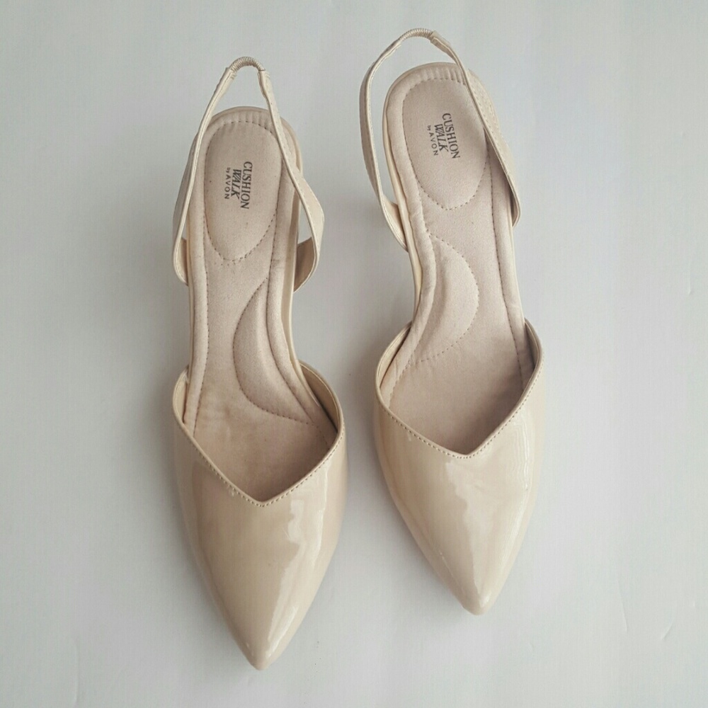 Pink pointed shoes Avon cushion walk size-9
